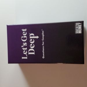 NEW Let's Get Deep Couples Relationship Game